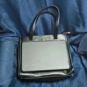 Large Capacity Kate Spade Black Leather Tote Bag